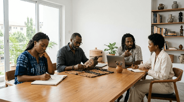A group learning together